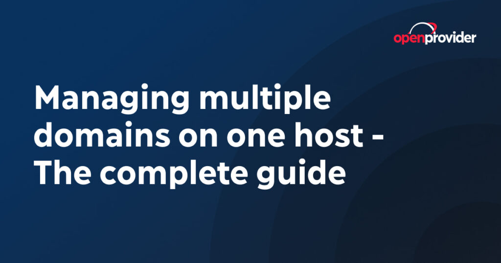 Managing Multiple Domains Effectively 1 managing multiple domains effectively